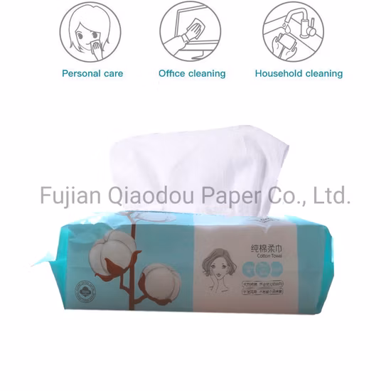 Toalha de algodão descartável para cuidados pessoais Toalha seca