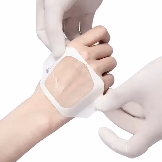 Cateter médico estéril adesivo IV/cânula IV curativo adesivo absorvente seguro para feridas