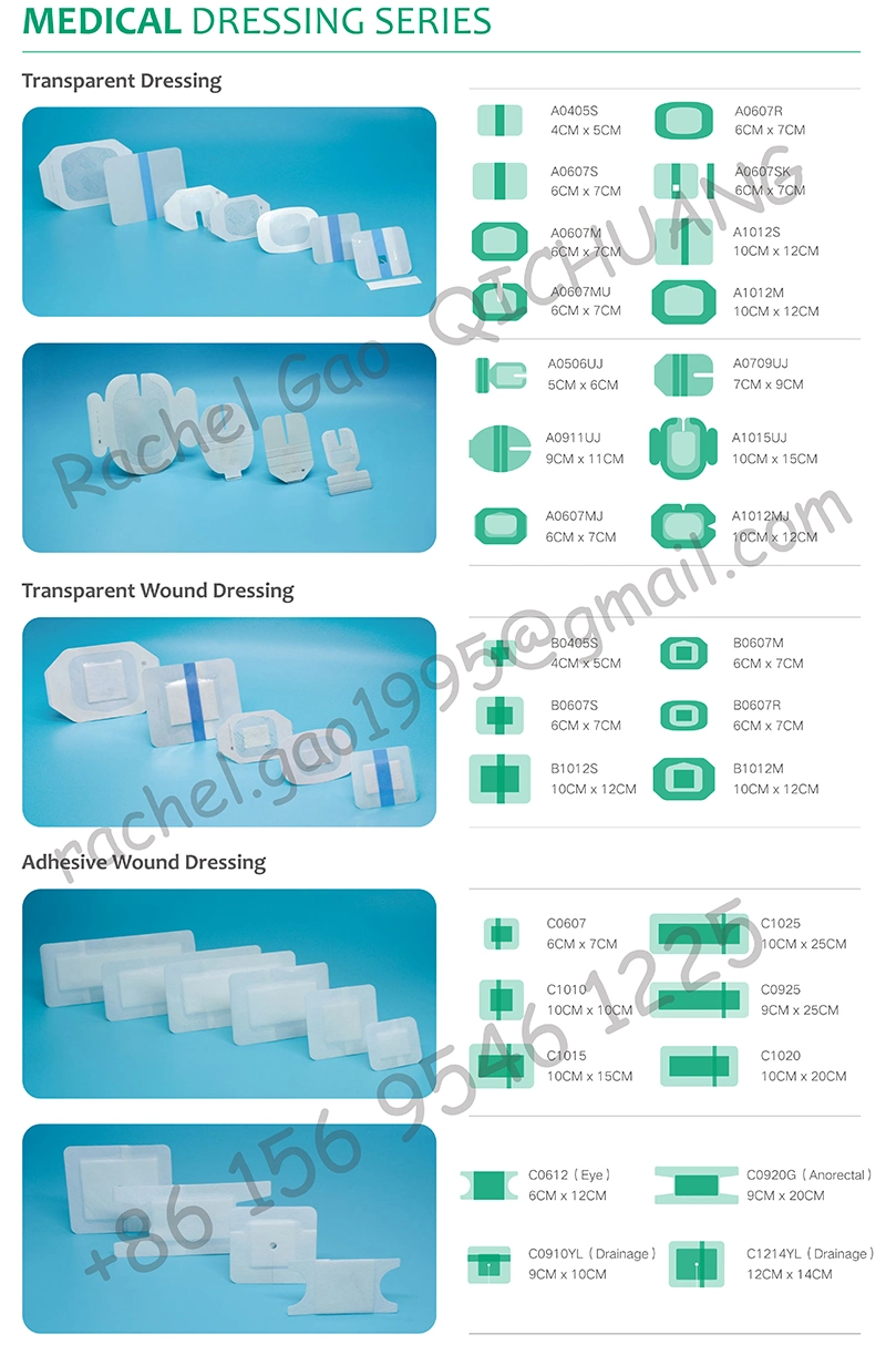 Hospital Sterile Transparent Disposable Single-Use Surgical Film Dressing Manufacturer