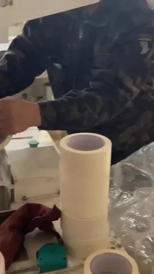 Cola de borracha forte decorativa Crepe Bege Fita adesiva de uso geral para papel