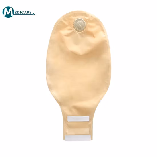 Bolsa de ostomia para colostomia para sistema de duas peças descartável