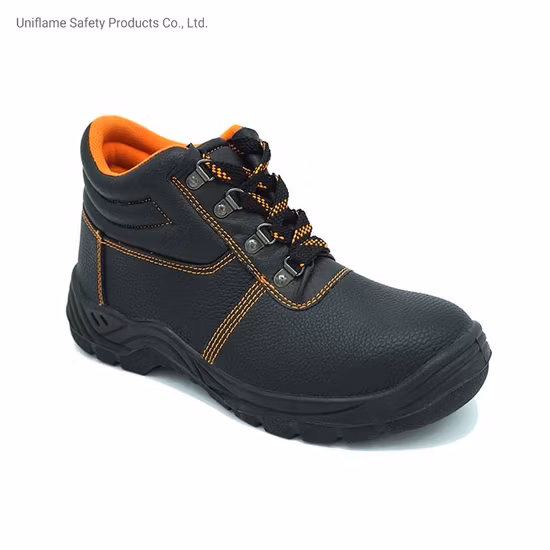 Sbp/S1/S3 Proteção masculina de trabalho Biqueira de aço Entressola Placa Couro Indústria Industrial Sapatos de trabalho de segurança