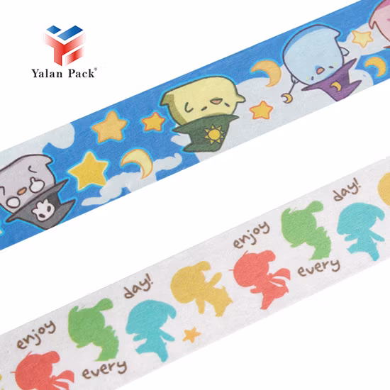 Papel adesivo para decoração colorida DIY com impressão personalizada Dente de serra fitas adesivas para processo de corte